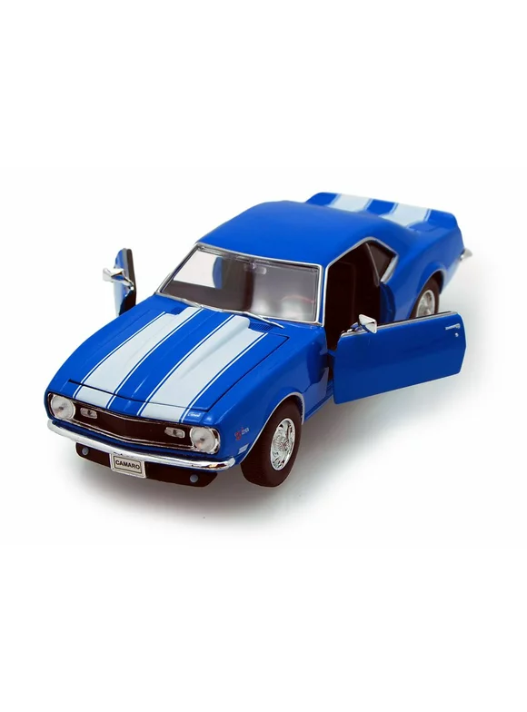 1968 Chevy Camaro Z/28, Blue - Welly 22448 - 1/24 scale Diecast Model Toy Car