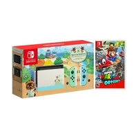 2020 New Nintendo Switch Animal Crossing: New Horizons Edition Bundle with Animal Crossing: New Horizons Game Disc and Mytrix NS Tempered Glass Screen Protector - 2020 New Limited Console & Best Game!