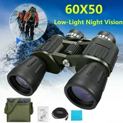 60x50 Magnification Military Army Zoom HD Binoculars Outdoor Hunting Camping Light Weight Portable Telescope with Low-Light Night Vision