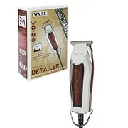 Wahl Professional Series Detailer #8081 - With Adjustile T-Blade, 3 Trimming Guides (1/16 inch - 1/4 inch), Red Blade Guard, Oil, Cleaning Brush and Operating Instructions, 5-Inch