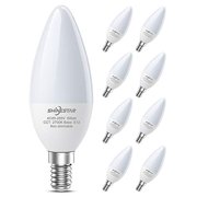 SHINESTAR 8-Pack E12 LED Bulbs, Ceiling Fan Light Bulbs 60W Equivalent, 2700K Warm White Candelabra LED Bulb Chandelier Bulb, Type B Small Base, Non-dimmable