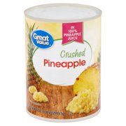 Great Value Canned Crushed Pineapple, 20 oz