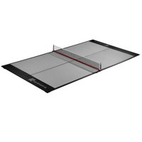 MD Sports Mid-Size Portable Table Tennis Conversion Top, Pre Assembled, Gray/Black