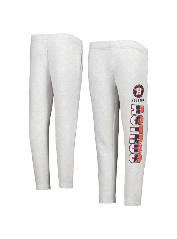 Youth Ash Houston Astros Game Time Fleece Pants