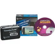 ClearClick Cassette Tape To USB Converter with Cassette2CD Wizard 2.0 Software