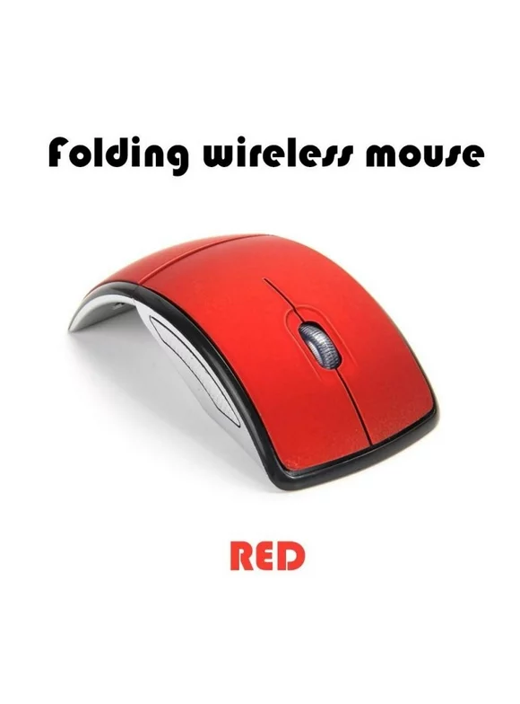 2.4G Wireless Mouse Portable Mobile Optical Mouse with USB Receiver,Mini Travel Notebook Mute Mouse USB Receiver for Notebook, PC, Laptop, Computer, Macbook(Red)