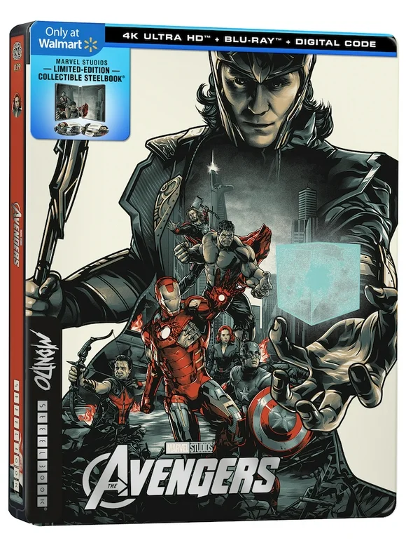 The Avengers DX Daily Store Exclusive Mondo Steelbook (4K Ultra HD + Blu-ray + Digital Code)
