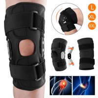 Versatile Knee Support, TSV Hinged Knee Brace Support with Strap & Side Patella Stabilizers for Protection & Pain Relief for Arthritis, Sports Compression Wrap for Running & Recovery, for Men & Women