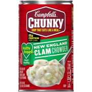 Campbells Chunky Healthy Request Soup, New England Clam Chowder, 18.8 oz