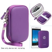 Passion Purple Portable Photo Printer Case for HP Sprocket Portable Photo Printer, Polaroid Snap Touch, ZIP Mobile Printer, Lifeprint 2x3 Photo AND Video Printer, Mesh Pocket for Photo Paper
