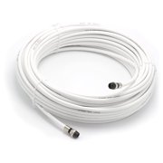 THE CIMPLE CO - 75' Feet, White RG6 Coaxial Cable (Coax) with weather proof connectors