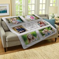 Personalized Family Is Everything Photo Plush Blanket