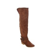 Not Rated 2 Womens Beval Suede Closed Toe Knee High Fashion Boots, Tan, Size 8.0
