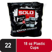 Solo Write on Cups,18 ounce, 22 count