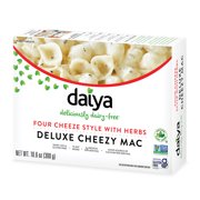 Daiya Four Cheeze Style with Herbs Deluxe Cheezy Mac - Dairy Free Gluten Free Vegan Mac and Cheese - 10.6 oz