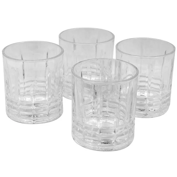 Gibson Home Jewelite 4 Piece 11 oz. Double Old Fashioned Glass Set