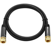 Seismic Audio 3 Foot Digital Audio Video Coaxial Cable - Premium Coax AV Cord F Type Male Pin - SA-DCAVC01-3