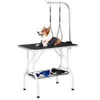 Topeakmart 36" Adjustable Pet Grooming Table with Arm Foldable Dog Grooming Table