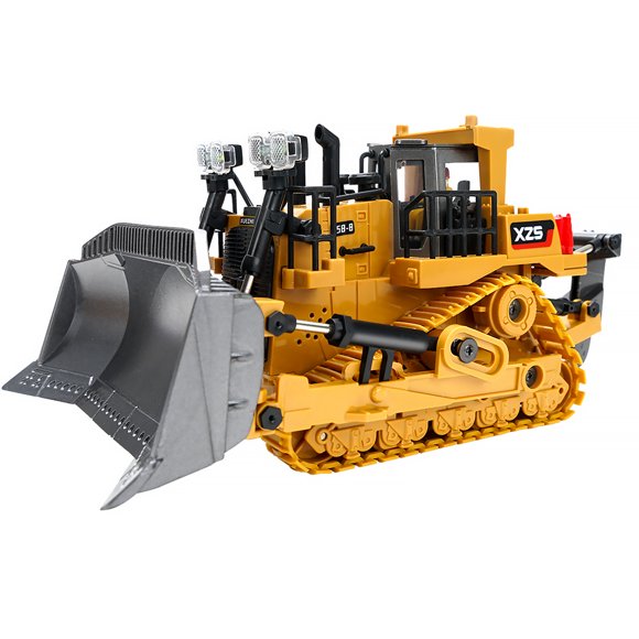 MMY-Toys Remote Control Bulldozer Toys 1 24 Caterpillar 2.4G 9CH RC Loader Tractor