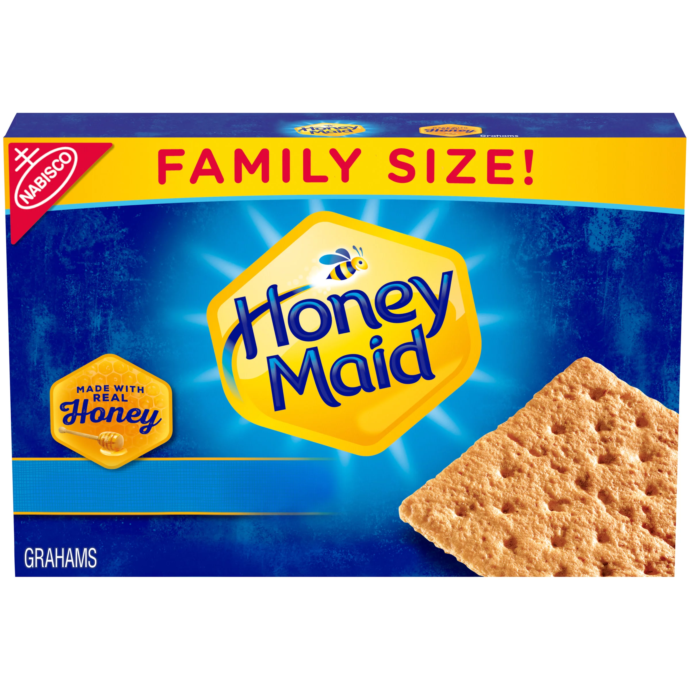 Honey Maid Honey Graham Crackers, Family Size, 25.6 oz Box