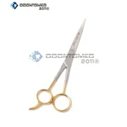 Odontomed2011 Professional Barber Hair Dressing Scissors 6.5" Hair Cutting Scissors/barber Shears - Ice Tempered - Stainless Steel Gold Plated Odm