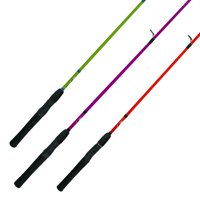 Zebco HotCast 2-Piece Spinning Fishing Rod, 6-Foot 2-Piece Rod; Assortment: Available in Green, Orange or Purple