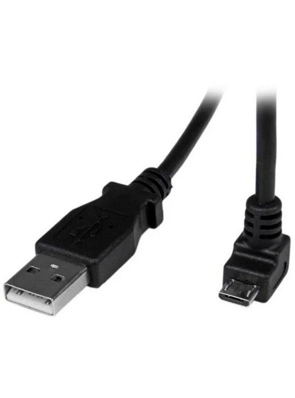 StarTech  USBAUB2MD StarTech Cable USBAUB2MD 2m Micro USB Cable A to Down Angle Micro B Black