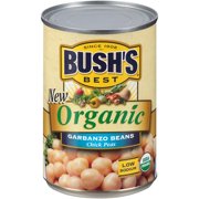 (6 Pack) Bush's Best Organic Garbanzo Beans, 15 Oz