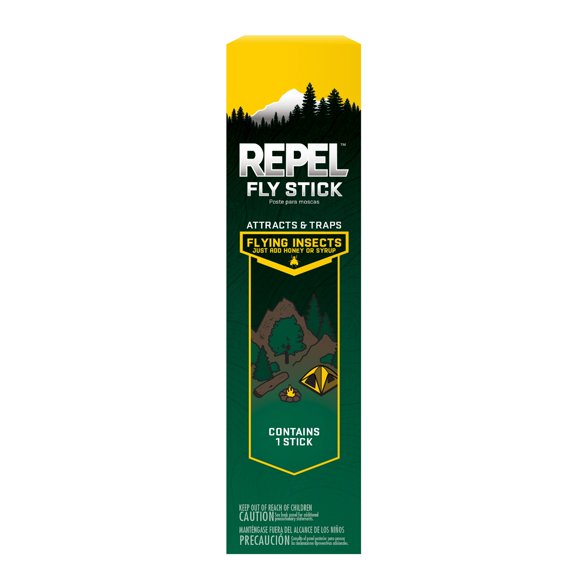 Repel Fly Stick, Attracts and Traps Flying Insects, Contains 1 Stick