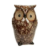 Hosley Ceramic Owl Vase, Ideal Gift for Weddings, House Warming, Home Office, Wonderful Accent Piece for Coffee Tables or Side Tables. P1