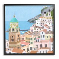 Stupell Industries Amalfi Traditional Italian Architecture Coastal Cliffside Cityscape, 24 x 24, Design by Carla Daly