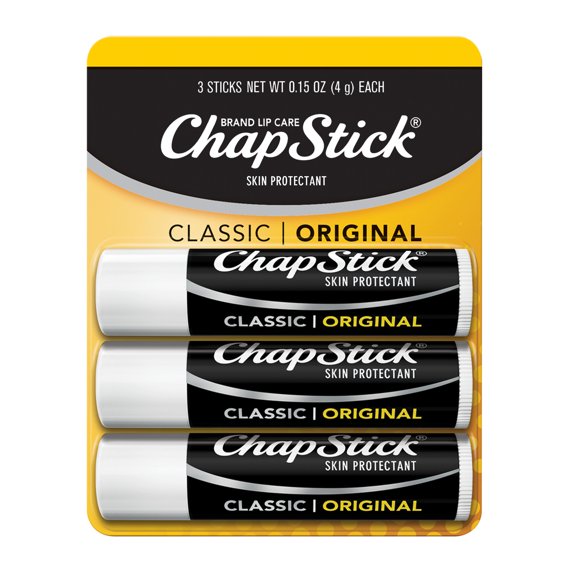 ChapStick Classic Original Lip Balm Tubes - 0.15 Oz (Pack of 3)