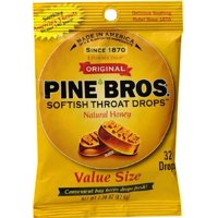 Pine Bros. Softish Throat Drops Value Pack, Natural Honey 32 ea (Pack of 3)