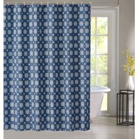 Mandala Lattice 13-piece Shower Curtain Set Blue