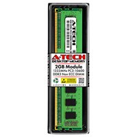 A-Tech Components A-Tech 2Gb Ddr3 1333Mhz Pc3-10600 Desktop Ram Module | Non-Ecc Unbuffered Dimm 1.5V 240-Pin Memory Upgrade Stick Internal_Memory