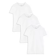 Fruit of the Loom Big Men's White Crew T-Shirts, 3 Pack