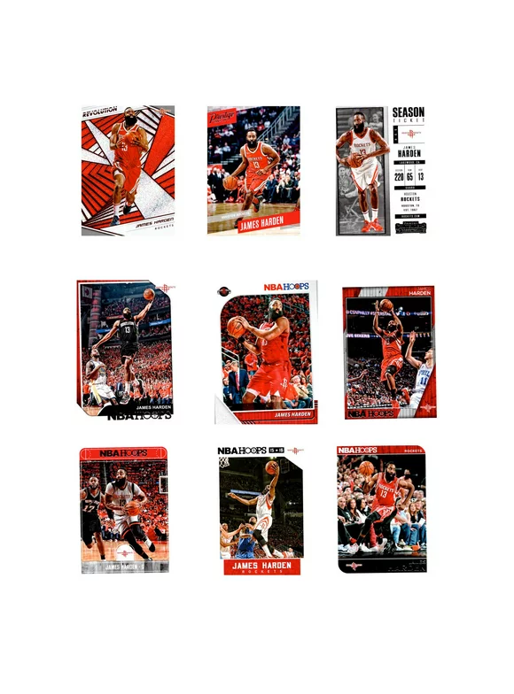 James Harden Houston Rockets Trading Cards Set