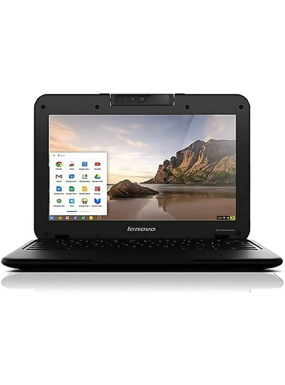 Lenovo N21 Chromebook Laptop Computer, 11.6" High Definition Display, Intel Dual-Core, 4GB RAM, 16GB SSD, Chrome OS, WiFi