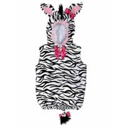 Koala Kids Infant Girl Plush Black White Stripe Baby Zebra Costume Hoodie 9-12m