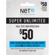 Net10 $50 Unlimited 30-Day Plan