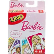 UNO Barbie Characters Matching Card Game for 2-10 Players Ages 7Y+