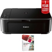 Canon Pixma MG3620 Wireless Inkjet All-In-One Multifunction Printer (0515C002) with PC Treasures Corel PaintShop Pro X9 & 1 Year Extended Warranty