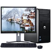Refurbished Dell Optiplex Windows 10 Desktop PC Computer With a Intel Dual Core Processor 8GB of Ram 1TB Hard Drive DVD 19" LCD and Wifi