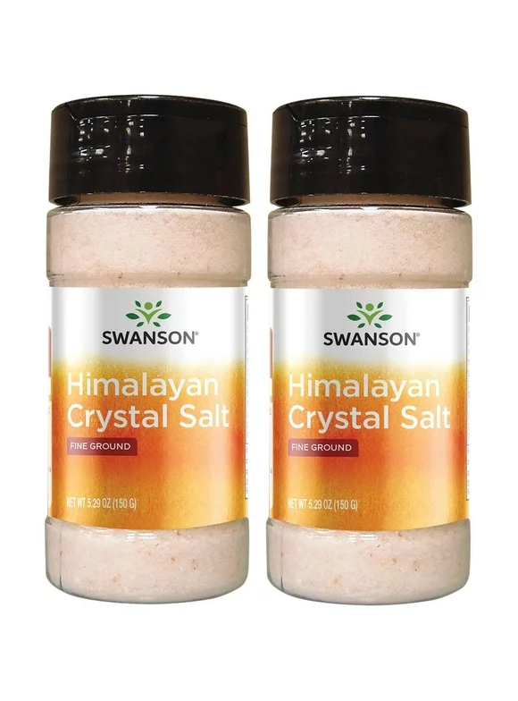 Swanson Himalayan Crystal Salt - Fine Ground 5.29 oz Salt 2 Pack