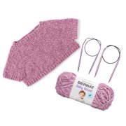 Bernat Knit Poncho Pullover, Knitting Kit, 6 mos.