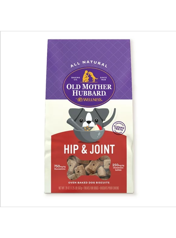 Old Mother Hubbard by Wellness Mother's Solutions Hip & Joint Natural Biscuits Dog Treats, 20 oz bag