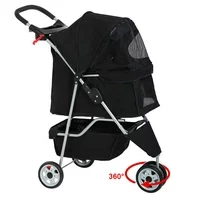 3 Wheel Collapsible Pet Stroller