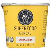 (6 Pack) Vigilant Eats Banana Chia Superfood Gluten-Free Oat Cereal, 2.3 Oz