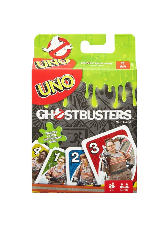 Uno Ghostbusters theme Card Game for 2-10 Players Ages 7Y+