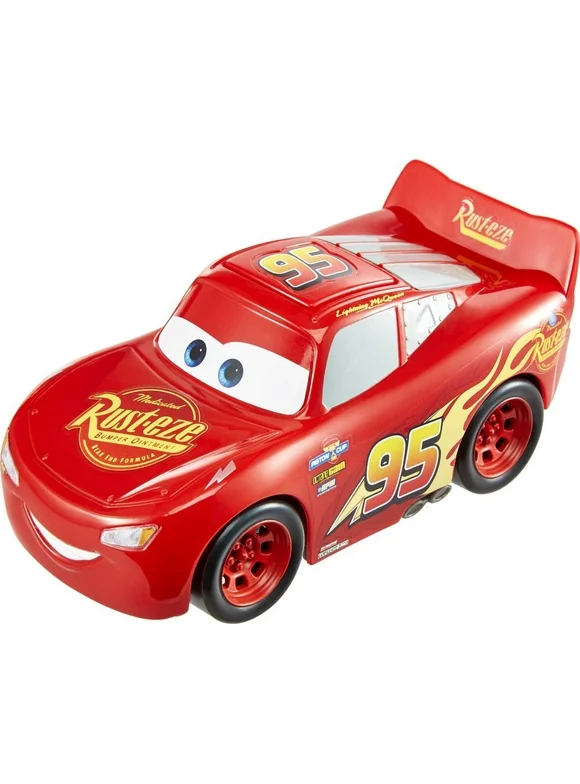 Disney Pixar Cars Track Talkers Lightning McQueen Talking Toy Car, 5.5 inch Collectible